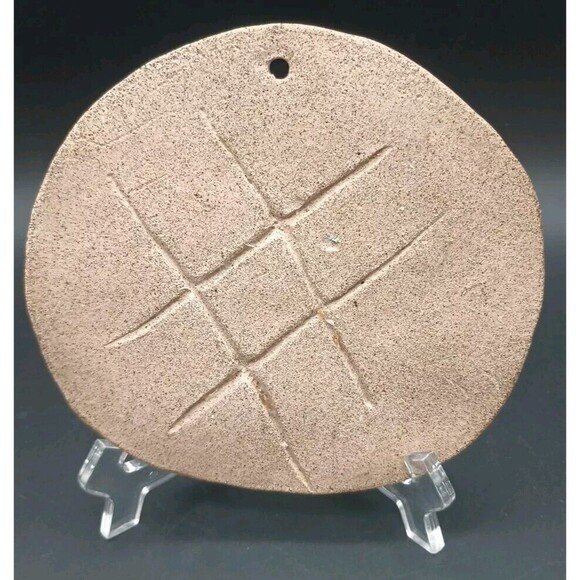 MCM Clay Wall Hanging Trio Of Owls On Branch Family Signed - Picture 3 of 7